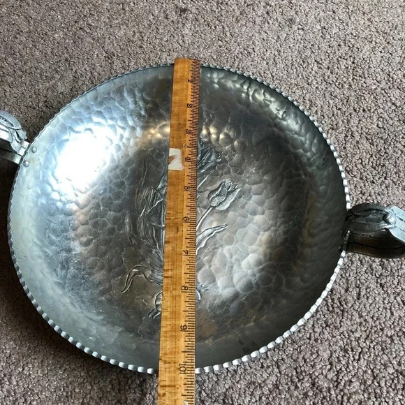 Vintage Hand Wrought Rodney Silver Co. 422 Round Pan/Bowl - Picture 2 of 5